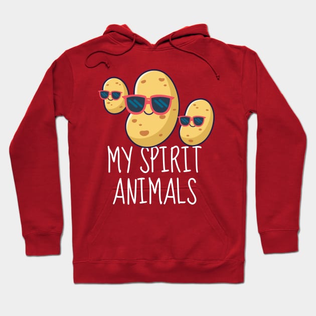 Funny Potatoes: My Spirit Animals Hoodie by DesignArchitect